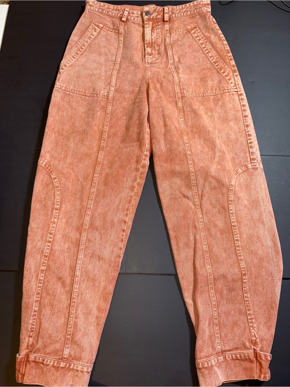 Anthropologie Othilia Ultra High Rise Seamed Tapered Vintage Style Jeans - Picture 4 of 7